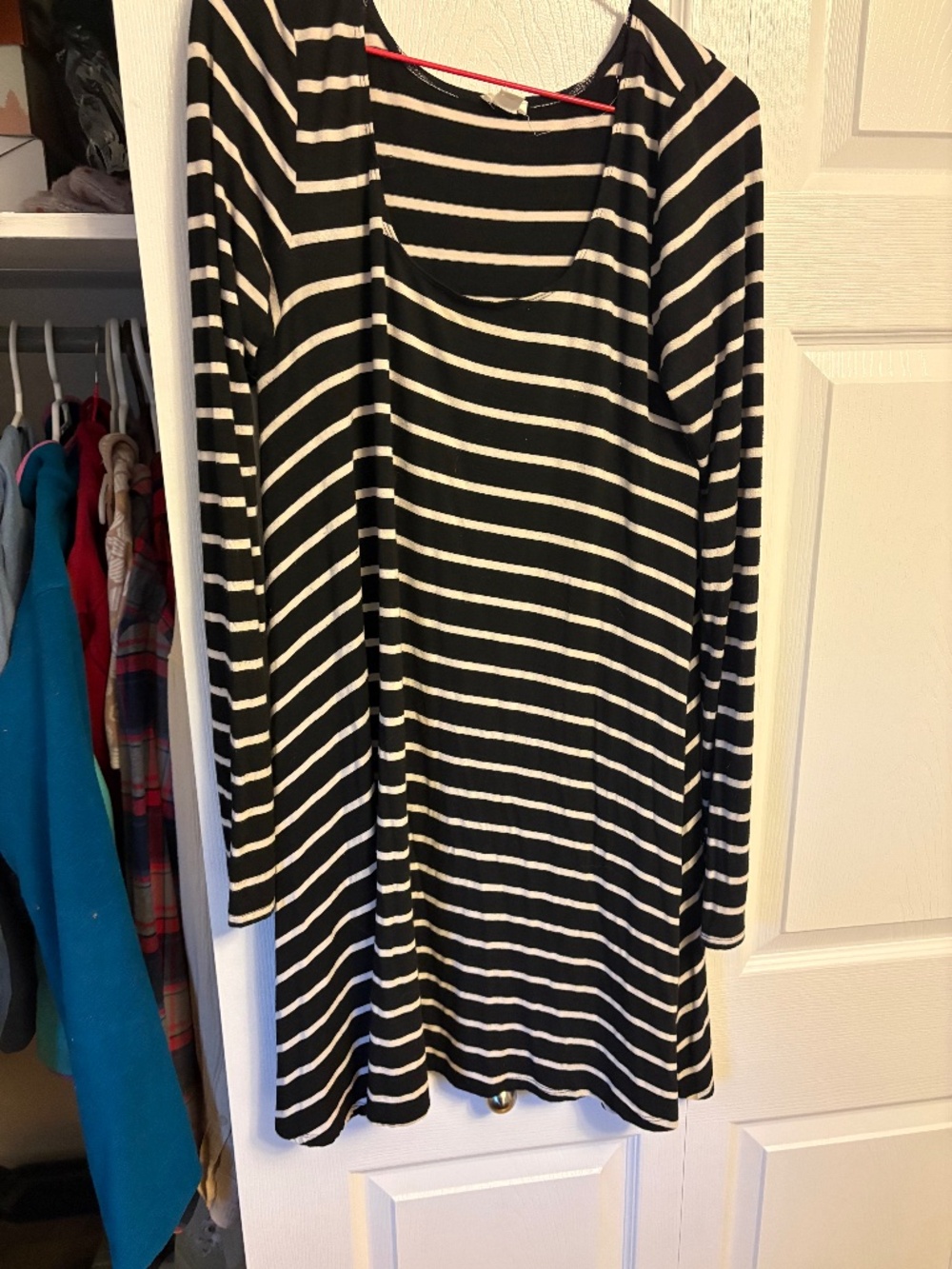 Black and White Stripped Dress